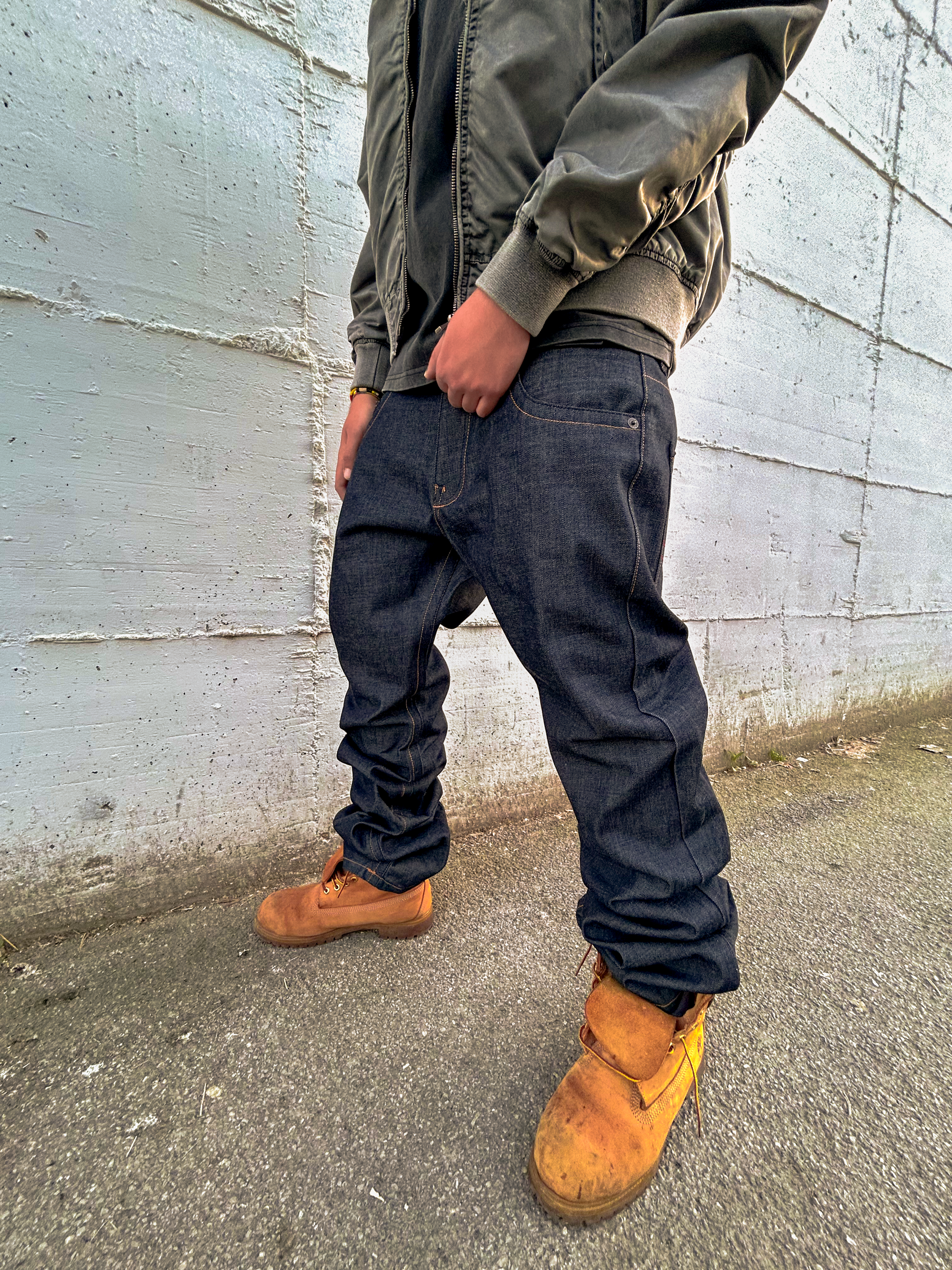 Baggy raw denim MOGUL